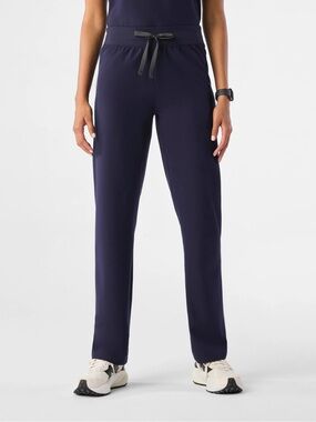 Figs High Waisted Livingston Basic Scrub Pants™ Navy
